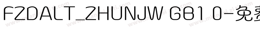 FZDALT_ZHUNJW GB1 0字体转换